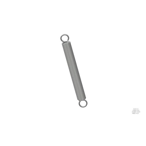 Approved Vendor Extension Spring, O=1.000, L= 9.00, W= .135 G609968968 - main